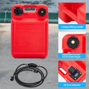 HDPE Marine Fuel Tank 1 Set, 12L/24L/53L Capacity Options, High-Quality Portable Boat Gas Tank for Outboard Engines, Durable Construction