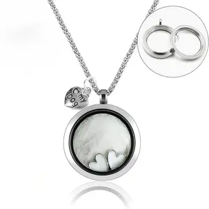 Orphic Memorial Locket Necklace - DIY Pet Hair Keepsake Jewelry with Heart Charm, Forever Memory Gift for Dog and Cat Owners