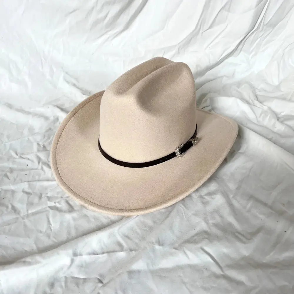 Essential Beige Cowboy Hat for DIY & Custom Art | Geode Soul