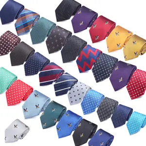 Men's Classic Stripe-Plaid Mix Tie - Easy-Care, Wrinkle-Free Fabric, Moderate Width, Non-Ironing Men's Accessory for Business, Wedding Events (Groom Use), Men's Accessories