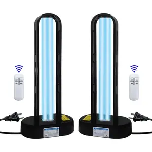 UV-C Lamp for Dust Mite 38 Watt 2 Pack, UVC Germicidal Lamp with Remote Control, UV  Light Bulb, Ultraviolet Light for Room Basement/Bedroom/Kitchen