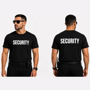 Reflective SECURITY T-Shirt for Security Guards – High Visibility Front & Back Print Uniform Shirt for Events, Parking, Night Patrol & Church Security