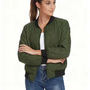 Women's Bomber Jacket Casual Coat Zip Up Outerwear Windbreaker with Pockets S-XXL Lightweight Long Sleeve Basic Fashionable Spring Jacket