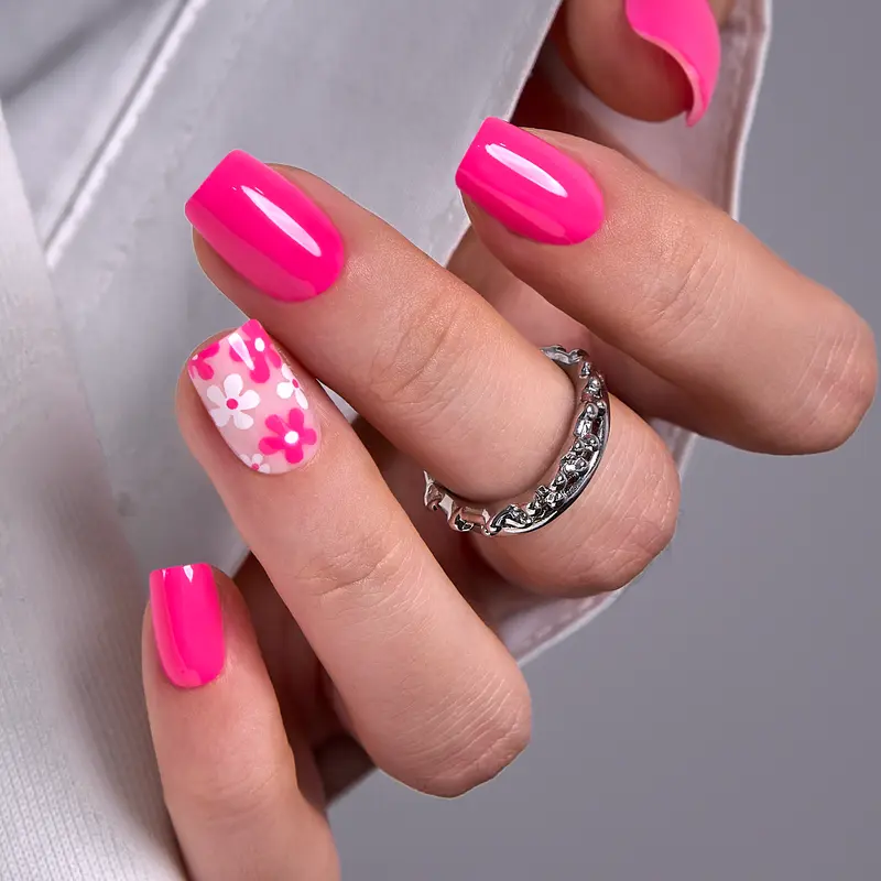 nails for a hot pink dress that go with style:LS Seasonal Shirts