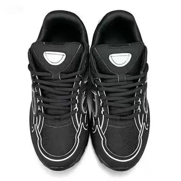 Streetwear Sneakers for Men & Women, Chunky Dad Look Less than Ankle Platform Shoes in Breathable Mesh Fabric with a Slip Resistant Sole, Laces, Casual Wear, Unisex Clothes, Platform Sole, Reflective Lines, Mesh+Leather, Us Sizes, Refer To Size Chart, Rub