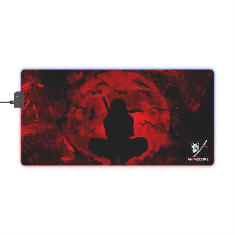 [Sale off up to 65%][Free Ship ][No lights] Blood Moon Shinobi Gaming Mouse Pad  XXL Anime Desk Mat