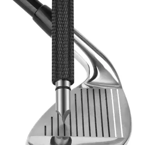 Golf Club Groove Sharpener, Re-Grooving Tool and Cleaner for Wedges & Irons - Generate Optimal Backspin - Suitable for U & V-Grooves