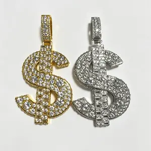5370 Iced Dollar Symbol Pendant – Premium Streetwear Statement Jewelry, Bold Block Design for Hip-Hop Culture & Standout Fits summerwins