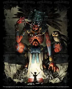 Mictlantecutli Aztec God DTF Transfer