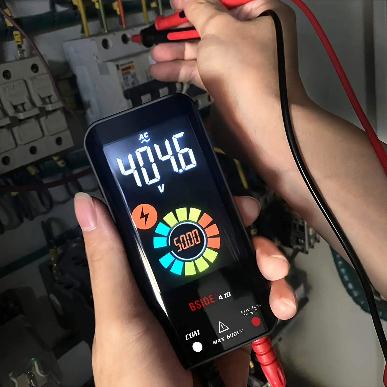 6000 Counts Intelligent Digital Multimeter - Long-Lasting Rechargeable, Advanced Smart, Auto-Ranging Voltmeter with Capacitance Diode Ohm Hz Duty Cycle V-Alert Live Check - High-Accuracy AC DC Voltage Tester for Home and Industrial Use