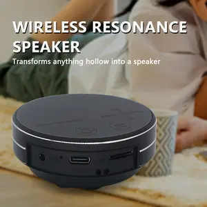 Mini Bone Conduction Speaker, Portable Wireless Speaker, Stereo Bass, Creative Compact Speaker, Music Player for Home, Outdoor, Travel