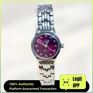 Omega Vintage Manual Wind 21.5mm Silver Custom Purple Dial 16000229