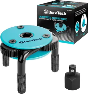 Oil Wrench, 3-Jaw Oil Removal Tool, Large Sizes from 3" to 5.51"(76mm to 140mm), for Cars, Trucks, Tractor