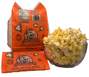 Extra Butter White Microwave Popcorn