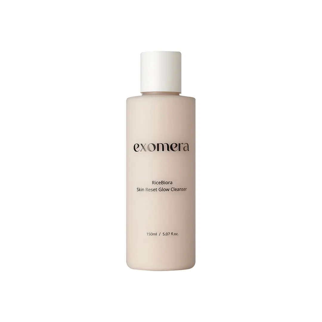 Exomera RiceBiora Skin Reset Glow Cleanser 150ml - Gentle Facial Cleanser for Radiant Skin
