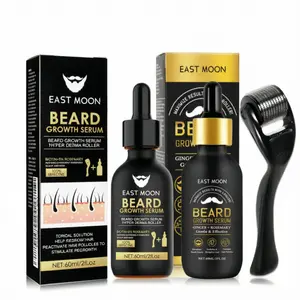 Beard care/ care with Roller 0.25mm Scalp Kit,Serum With Biotin, Microneedle Beard Roller for Thicker Longer Fuller  and Beard,Birthday gift,Daily  care/ Care and Styling/ Serum Hair