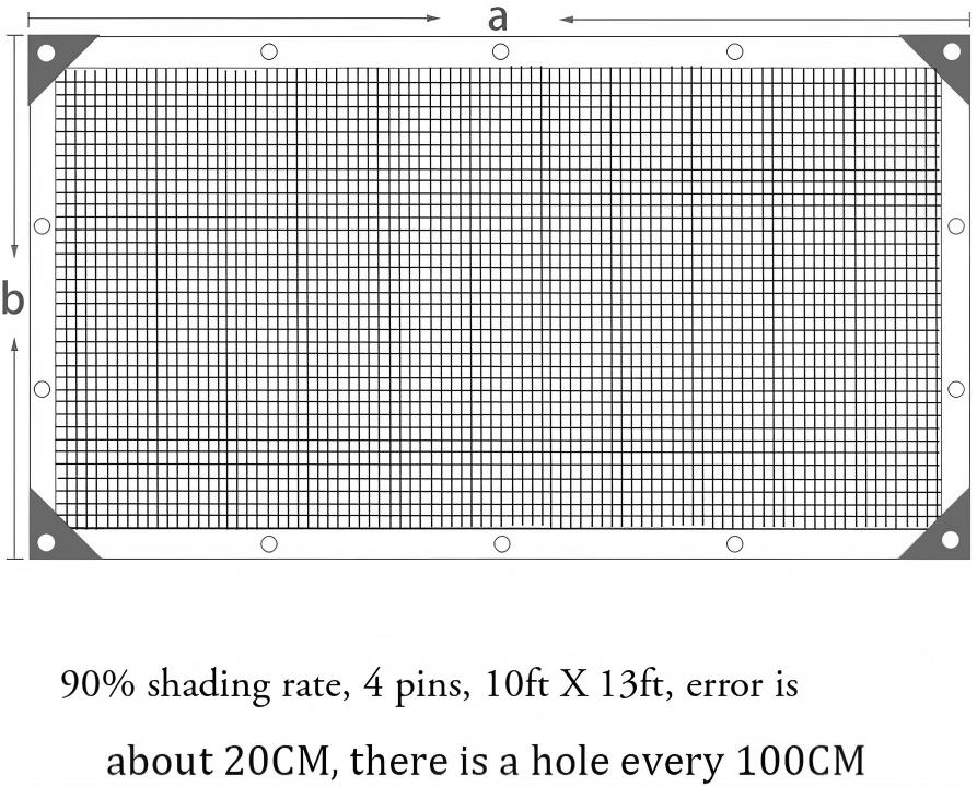 10FT*13FT Shade Cloth - 70-90% Sunblock Net for Garden Patio,Shade Sails for Plants Greenhouse Outdoor Pergola Lawn Swimming Pool Sun Shade Cloths for Kennel Chicken Coop Easier to Hang Shade Net Cover,good gifts for mom,Home Essentials