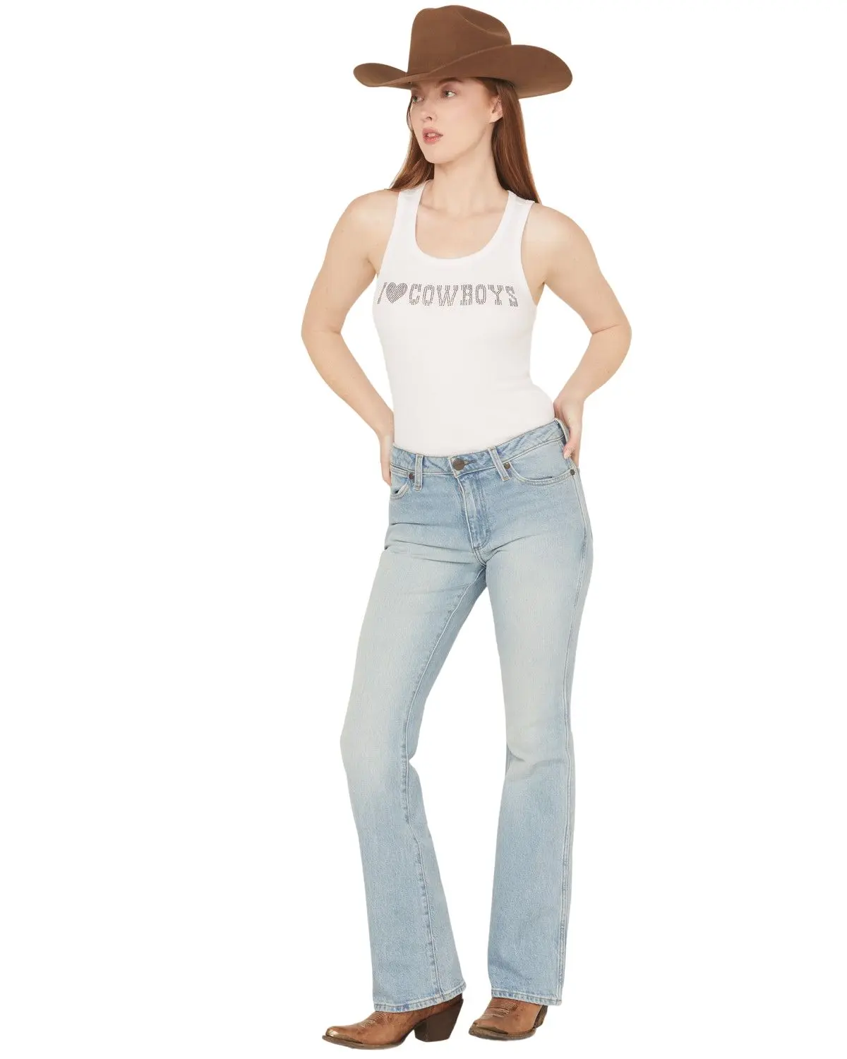 Wrangler Women's Golden Days Medium Wash Mid Rise Heritage Bootcut Stretch Denim - 112364439