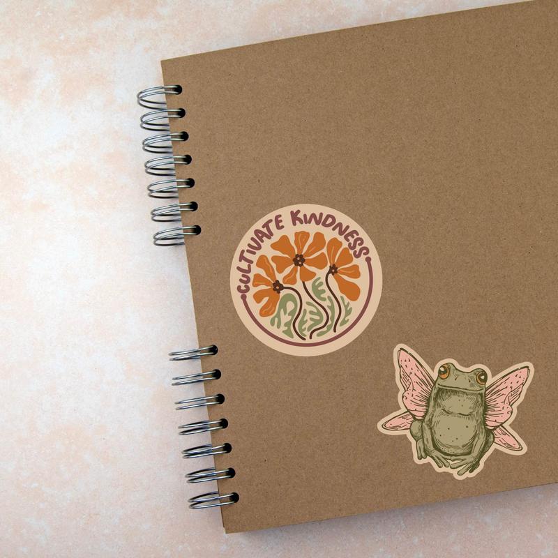 Cottagecore Sticker Extra Large Stickers for Adults Funny Adhesives with Memes Funny Stickers with Colorful Graphic Decals Funny Camping  Multi