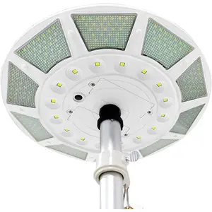 Flag Pole Light Solar PoweredOutdoor Dusk to Dawn 266 led Light 4200lm Super Bright Flagpole Lights for  15 to 25 Ft In-Ground Flag Poles (White)