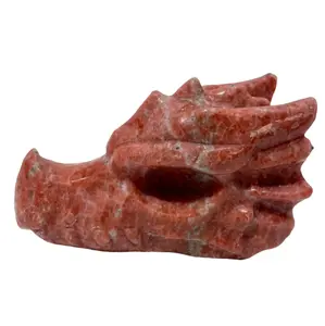 Sunstone Dragon Head Crystal Carving 1 Count Natural Stone Gem Mining Chakra Balancing Reiki Healing Crystal for Home Office Decor
