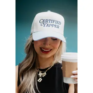 Certified Yapper Two-Toned Vintage Hat
