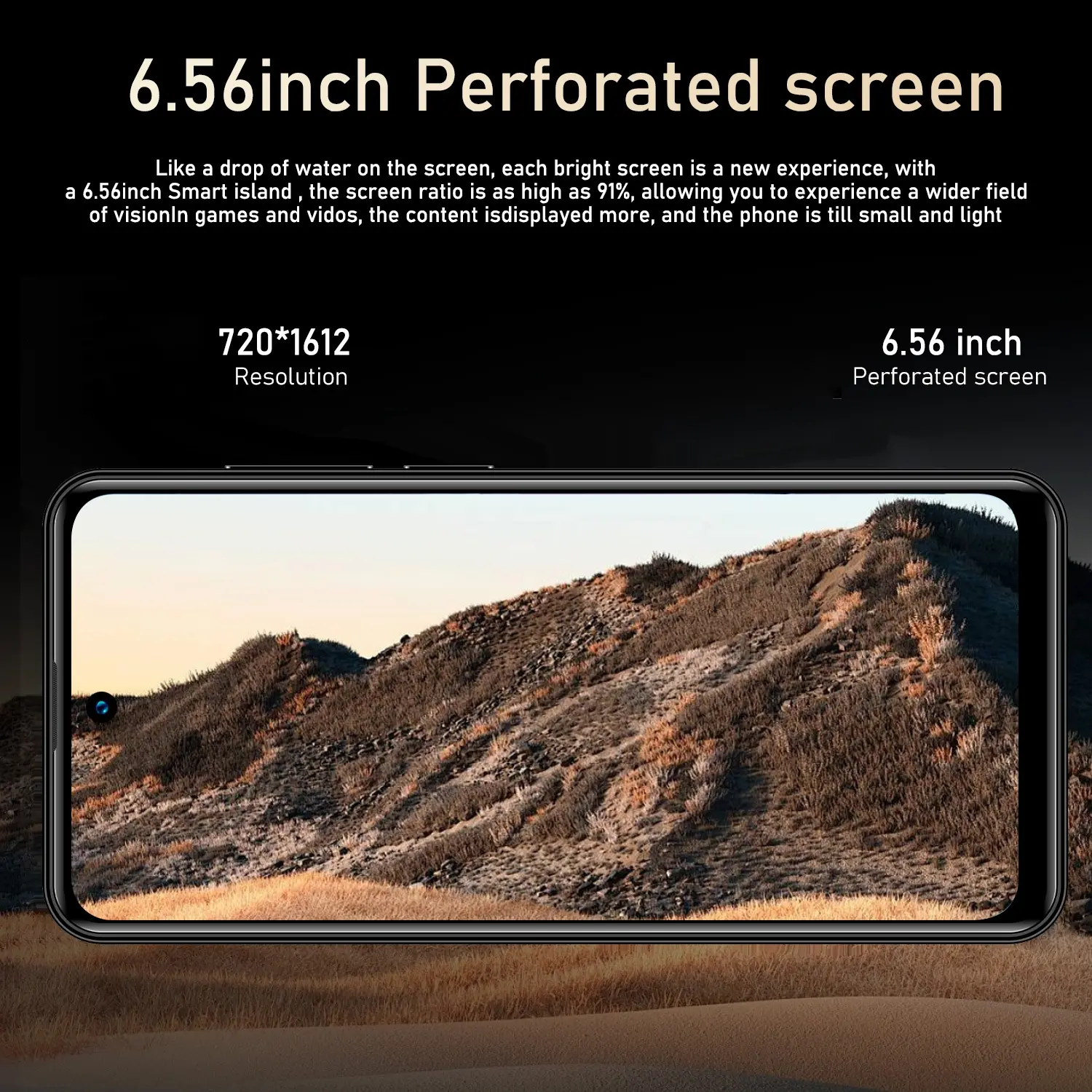 Fuffi 6.56-Inch Android 10 Mobile Smartphone with Smart Unlock, 3