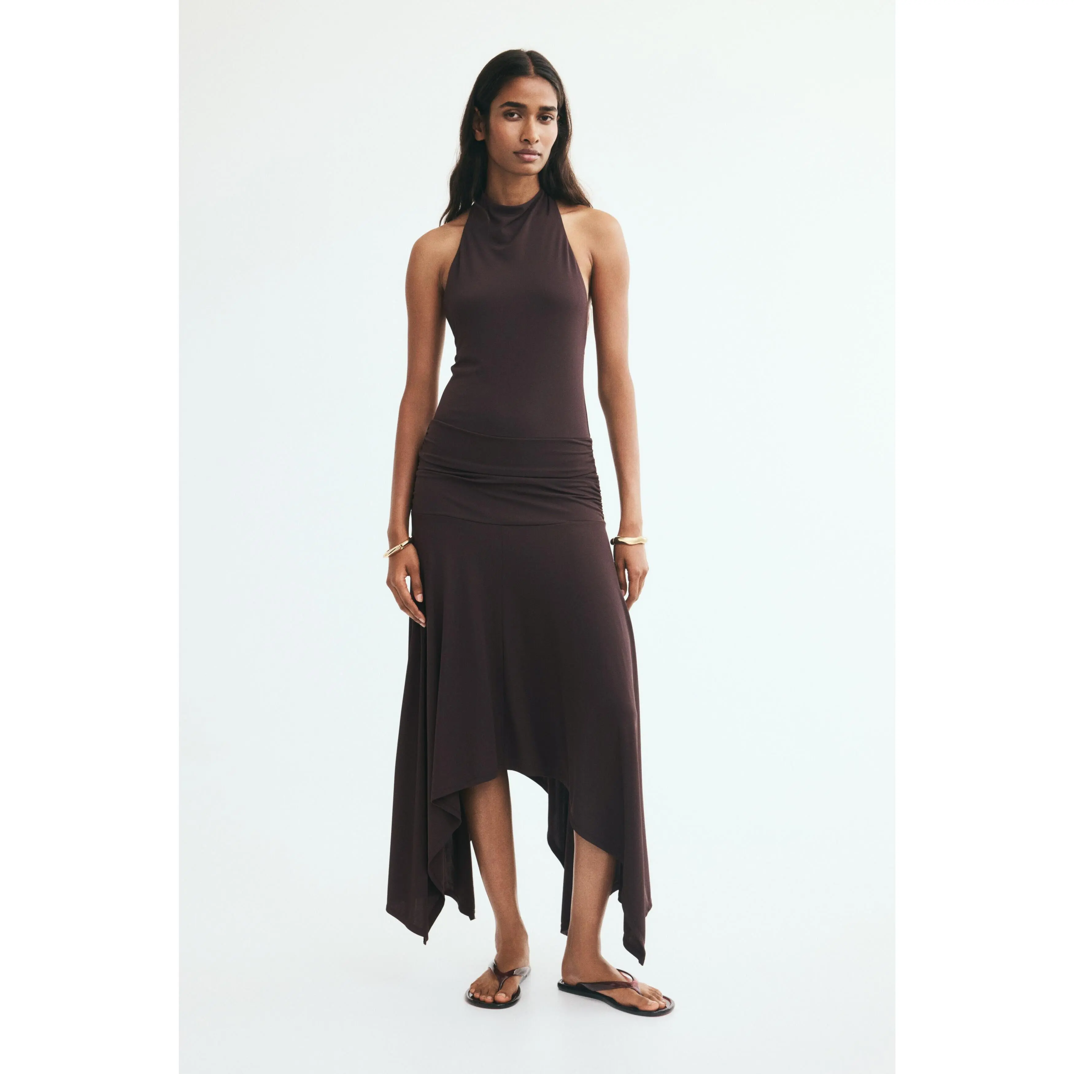 H&M Draped halterneck dress