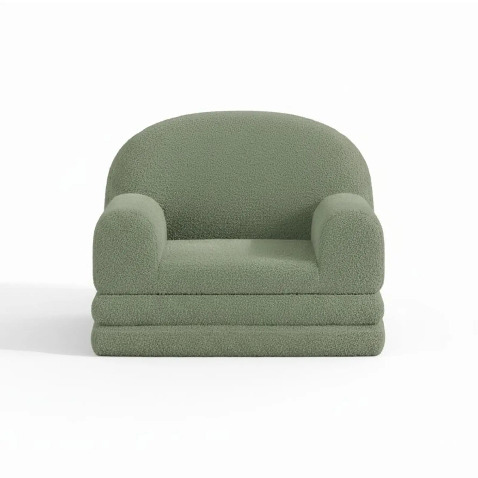 Kids Sofa Chair, 2-in-1 Convertible Toddler Sofa Lounge Chair, Comfortable Folding Teddy Flannel Children's Sofa Bed