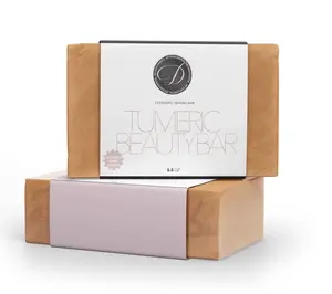 Dripglosss Turmeric Bar – Natural Skin Brightening & Exfoliating Cleanser for Face & Body – Radiant Glow Soap (5.5 oz)