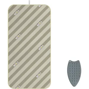 Ironing Mat, Foldable Heat-Resistant Ironing Pad for with Iron Rest, Non-Slip Backing,Clothes Steamer Board for Countertop,Travel, Home (Green)