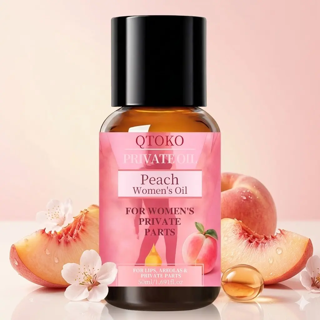 Peach Women's Private Parts Oil, Multi-Use Gentle & Refreshing Intimate Body Care Oil, Feminine Daily Hygiene, Soft Texture, Long-Lasting Freshness