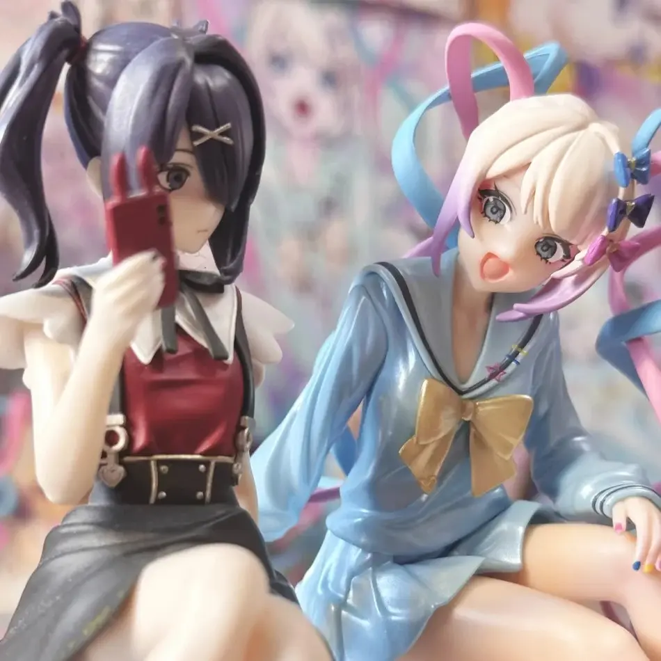 Anime NEEDY GIRL OVERDOSE Figures Cute Rain Action Figures Beautiful Girl Model PVC Figurine Collection Desktop Birthday Gifts