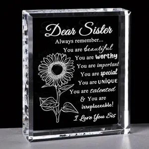 Sister Birthday Gift from Sister – Compliment  Keepsake for Women, Christmas or Home Art Sign Decor