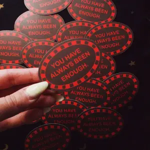 Mental Health Enough Sticker