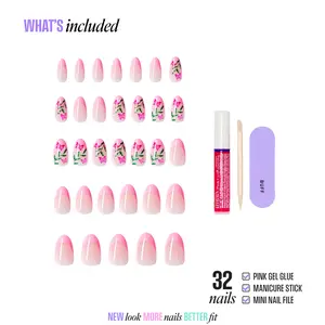 KISS CORE Design Press On Glue Nails - Springtime Splendor