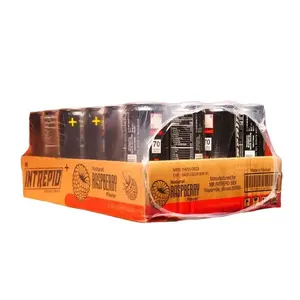 Mr. Intrepid Raspberry Flavor 11.16 fl. oz. Beverage Sport Energy Drink Low Sugar Content, 24 Cans, Vietnam, Suitable for Adults Aged 18-99 - Vitamin