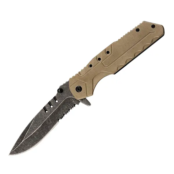 Folding Pocket Knife, 4" Stonewash Stainless Steel Blade EDC Knife,  Handle with Axis Lock , Small Tactical Survival Knife for Hiking, Hunting, Outdoor Gifts for Men & Women