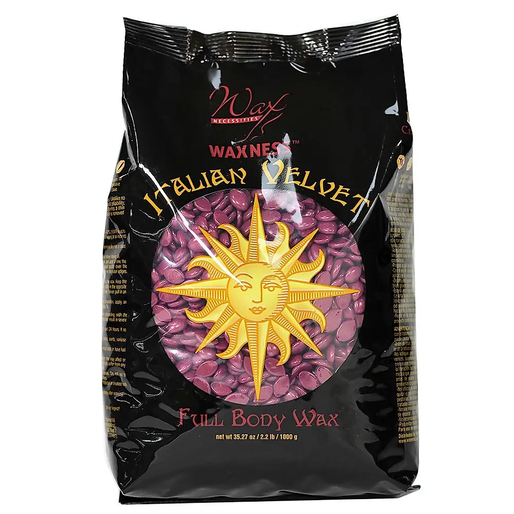 Waxness Italian Velvet Full Body Hard Wax Beads 2.2 Lb / 1 Kg For Hair Removal
