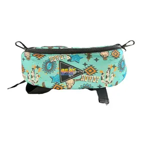 Schulz Equine Beat Bag - Pommel Bag with Bluetooth Speakers - Turquoise Howdy