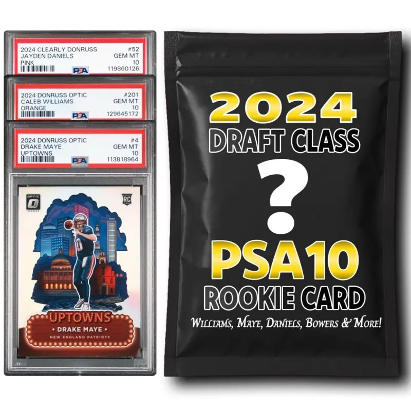 PSA 10 2024 NFL Graded Football Rookie Card Mystery Box (Daniels/Nabers & More!)