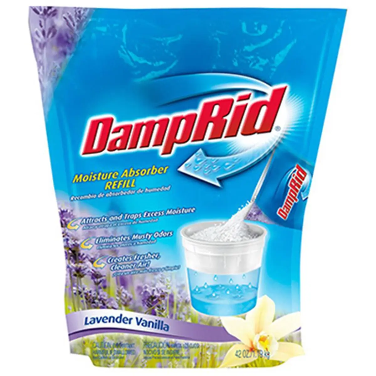 212 MAIN Refillable Moisture Absorber (WM Barr FG30 Model) - 2.63 lbs, Lavender Vanilla Scent, Non-Toxic Reusable Odor Control - Ideal for Sports, Hunting Equipment Storage