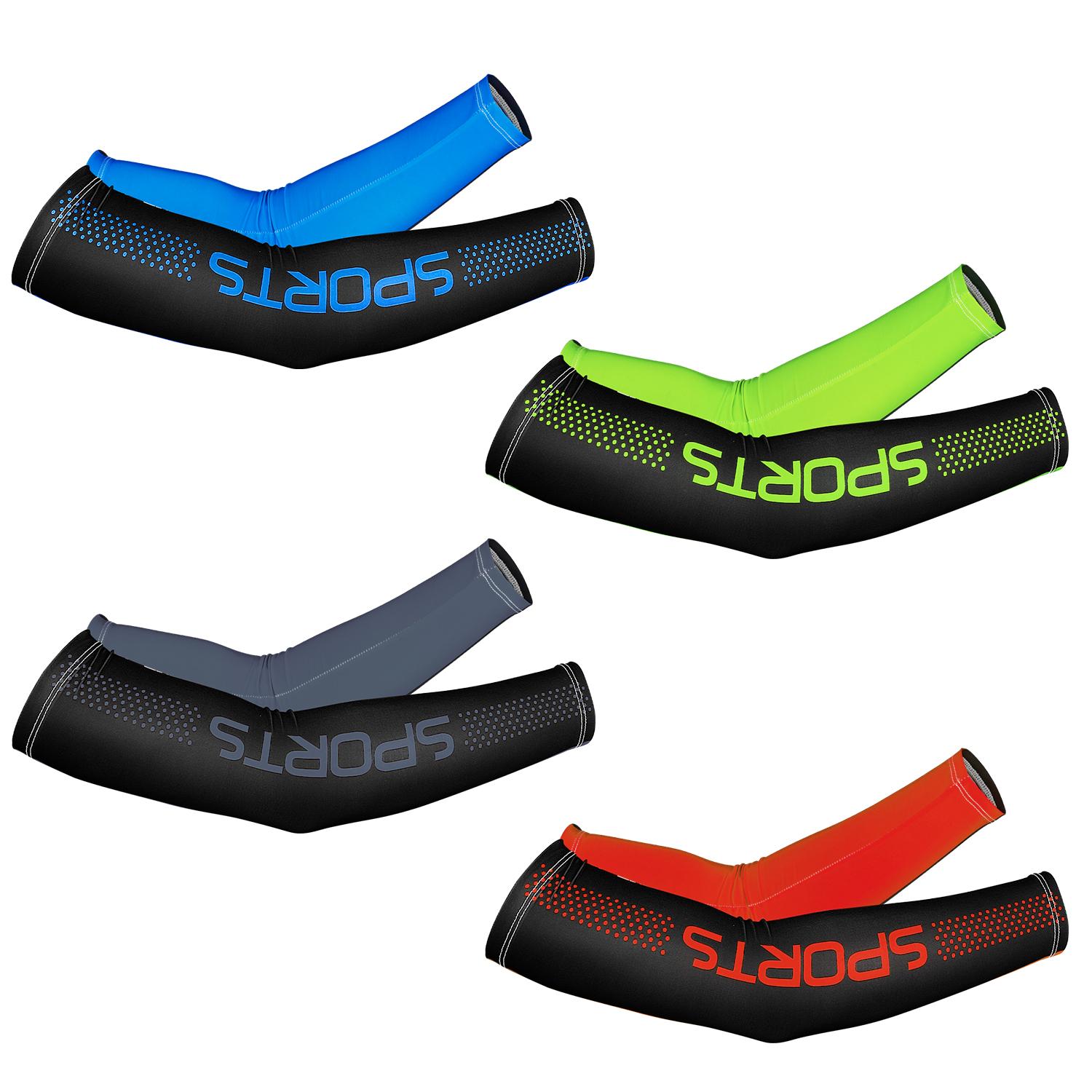 4Pairs Cooling Arm Sleeves  Summer UV Sun Protection Outdoor Sport Arm Cover Men Women