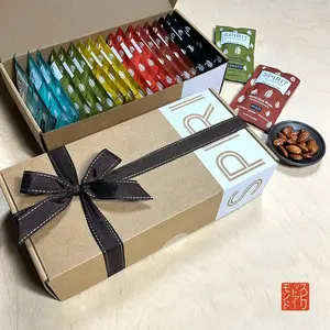 SPIRIT Almond Variety Gift Box - 1.12 oz pkgs x 18 - Artisan Roasted, Made in Los Angeles, On-the-go gourmet Snack. Vegan, Gluten-Free, 7g protein, 3g fiber.