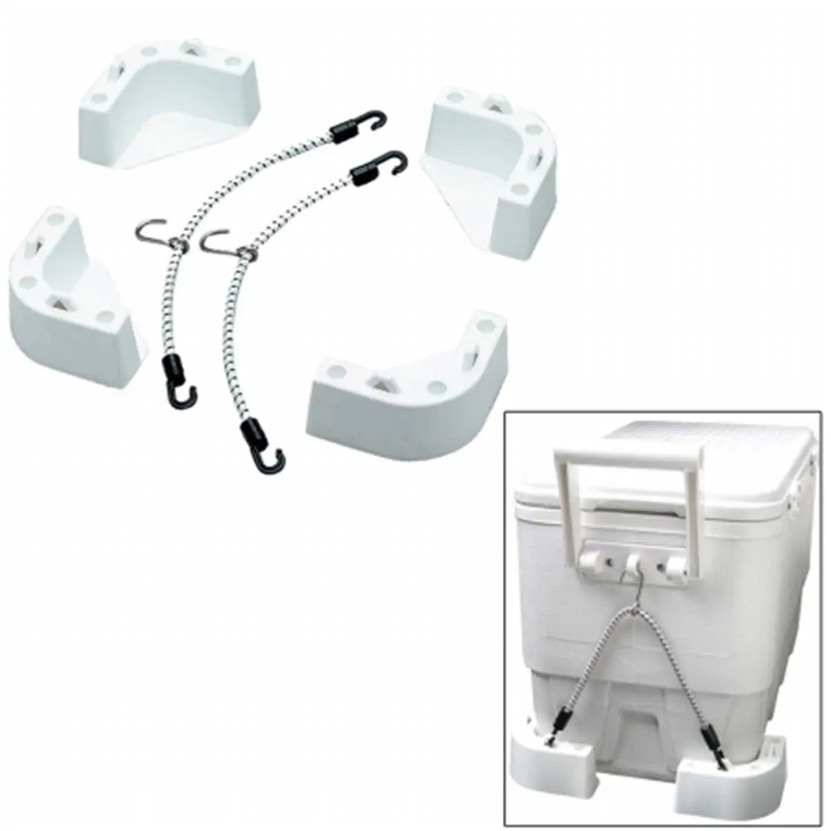 212 MAIN Attwood Marine 14137-7 Cooler Mounting Kit with Strap, Boat Mount, Corrosion-Proof, Secure Grip for Kayaking & Water Sports