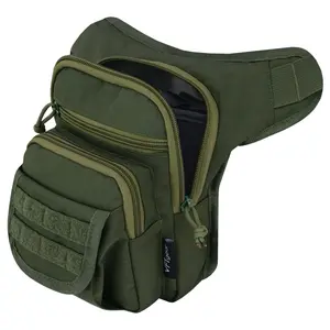 Water Resistant 900D Oxford Fabric Leg Bag Fanny Pack Hip Bag with Precision Zippers and Adjustable Straps