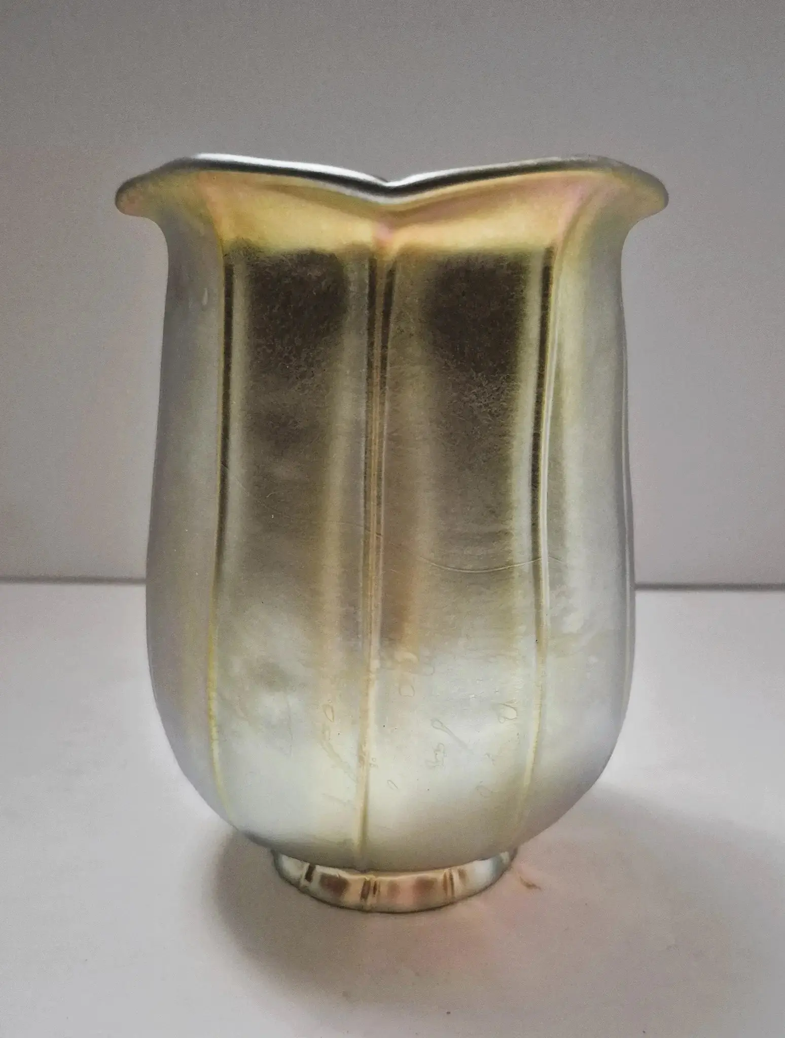 Gold Aurene Tulip Glass Lamp Shade | 5" Fitter | SKU 36291
