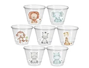 SAFARI PARTY CUPS  - Safari Birthday Cups Safari Birthday Safari Party Safari Decorations Safari Baby Shower Safari Favors Jungle Party Cups