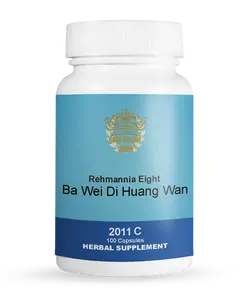 Ba Wei Di Huang Wan / Rehmannia Eight Decoction | 2x100ct Capsules | Kidney & Liver Support