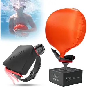 TIEJIADAN  Anti-Drowning Bracelet with Gas Cylinder*2&Compass,Water  Essential Portable Life Buoy Inflates in a Second to Bring People to Surface,Wearable Lifesaving Wristband AD001-003